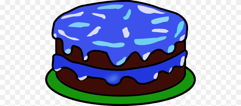 Blue Cake With No Candle Clip Art For Web, Cream, Dessert, Food, Icing Free Png Download