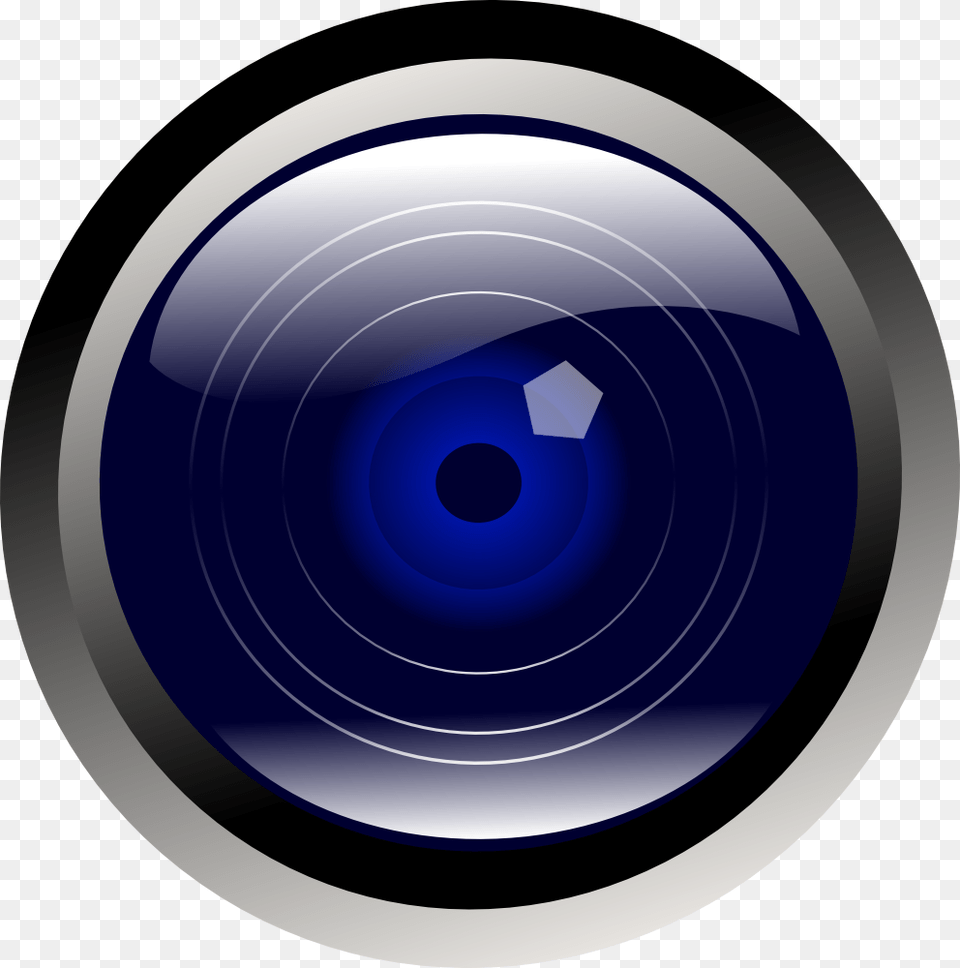 Blue Camera Lens Clip Art, Electronics, Camera Lens, Disk Free Transparent Png