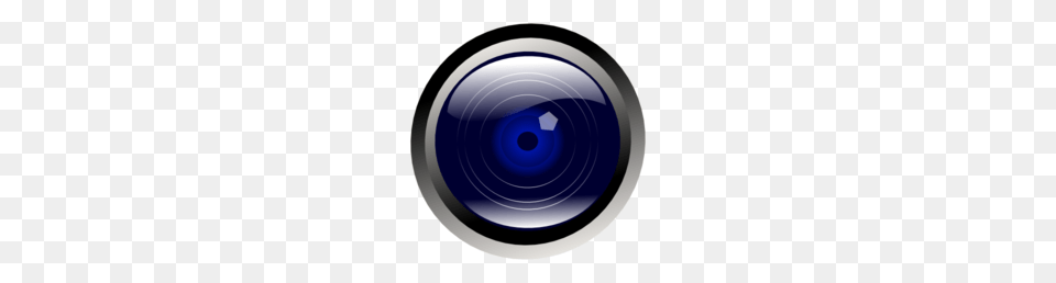 Blue Camera Lens Clipart, Electronics, Camera Lens, Disk Png Image