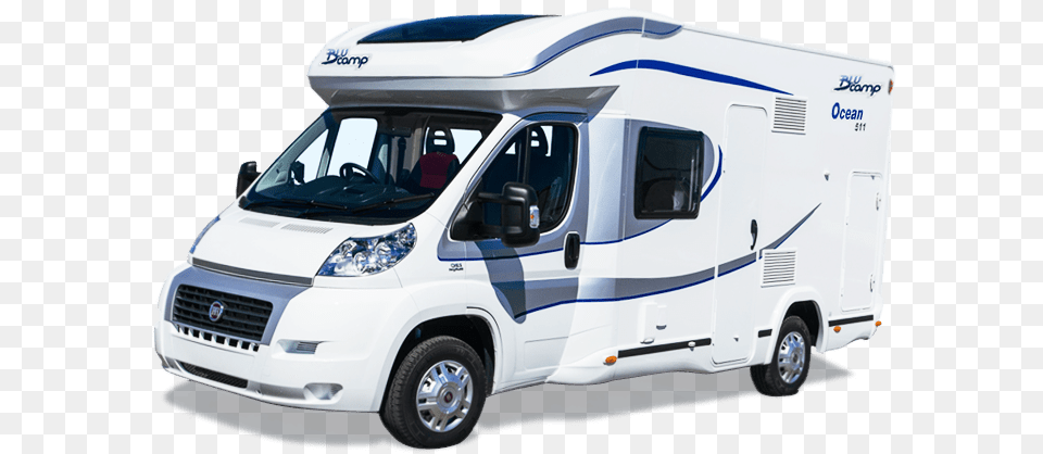 Blue Camp Motorhome, Caravan, Transportation, Van, Vehicle Free Png Download