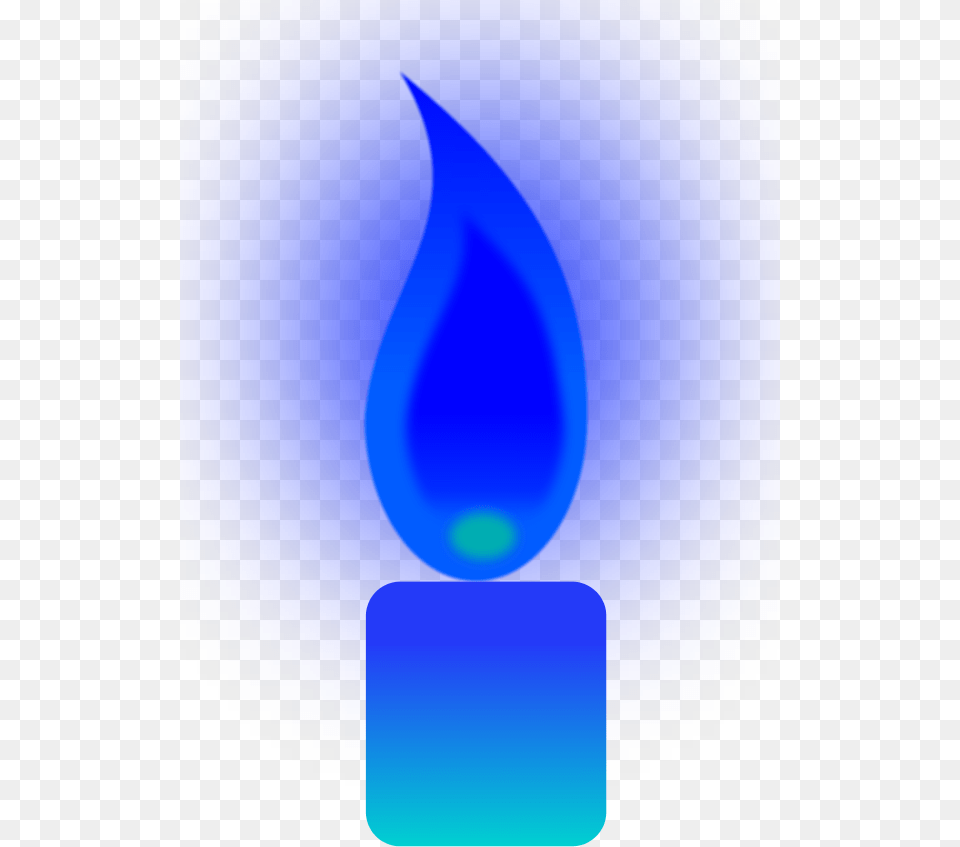 Blue Candle, Fire, Flame, Light Png Image