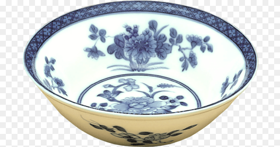 Blue Canton Cereal Bowl Bowl, Art, Porcelain, Pottery, Soup Bowl Free Png Download