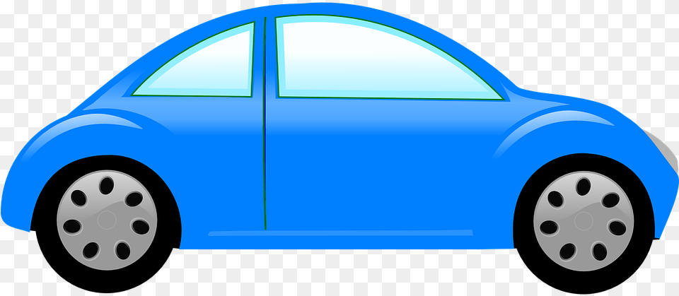 Blue Car Clipart Beetle Car, Wheel, Machine, Vehicle, Transportation Free Png Download
