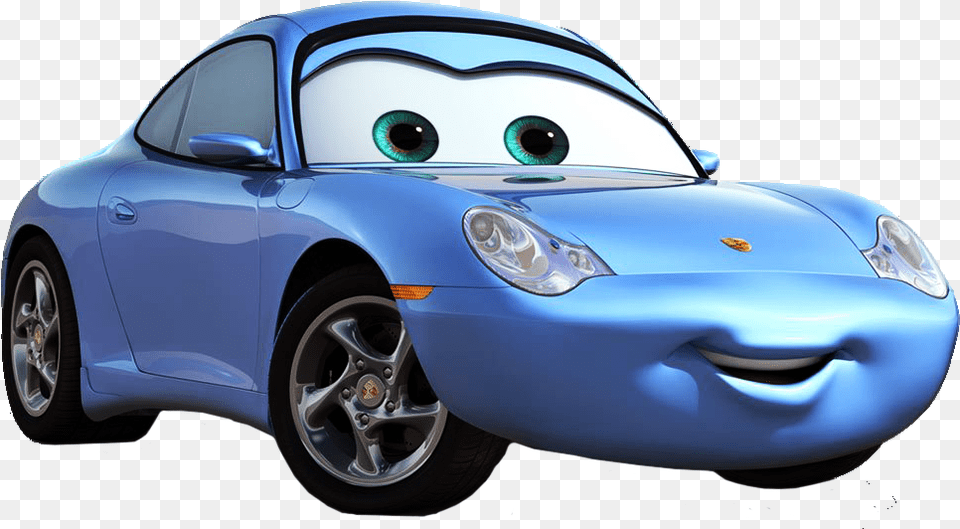 Blue Car Clipart Pixar Sally Cars, Wheel, Vehicle, Transportation, Machine Free Png Download