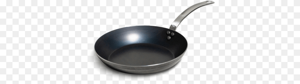 Blue Carbon Steel Frying Pan Skillet Pan, Cooking Pan, Cookware, Frying Pan, Smoke Pipe Png Image