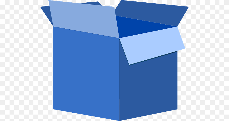 Blue Cardboard Box, Carton, Mailbox, Package, Package Delivery Free Transparent Png