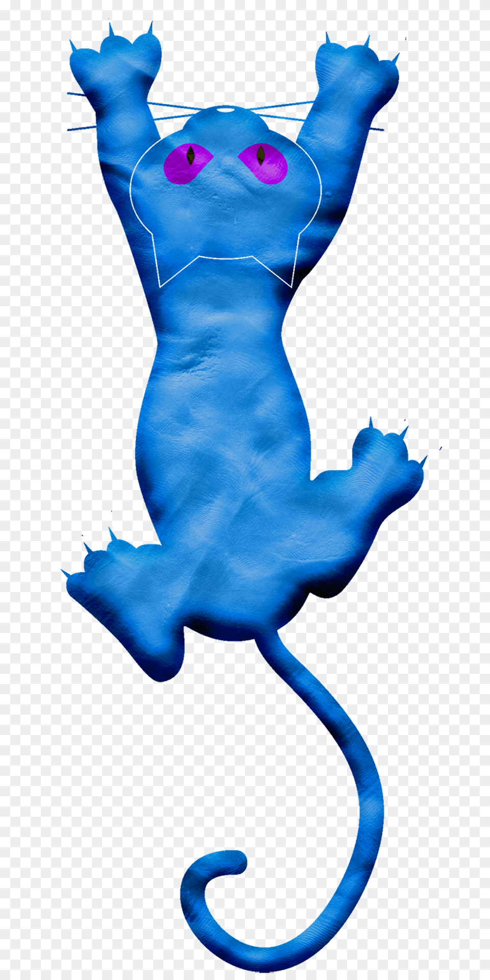 Blue Cartoon Cat Clipart, Animal, Mammal, Baby, Person Free Png