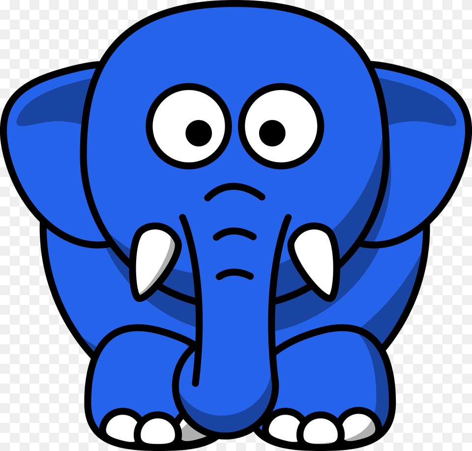 Blue Cartoon Elephant Clipart, Animal, Mammal, Wildlife Free Transparent Png