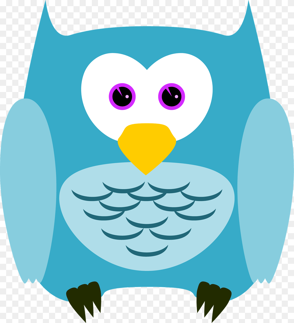 Blue Cartoon Owl Clipart, Electronics, Face, Head, Person Png Image