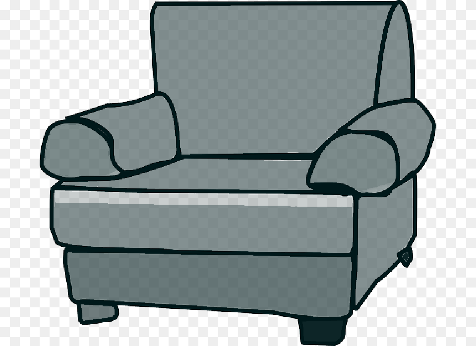 Blue Chair Cartoon Purple Love Furniture Seat Chair Clip Art, Armchair, Device, Grass, Lawn Png Image