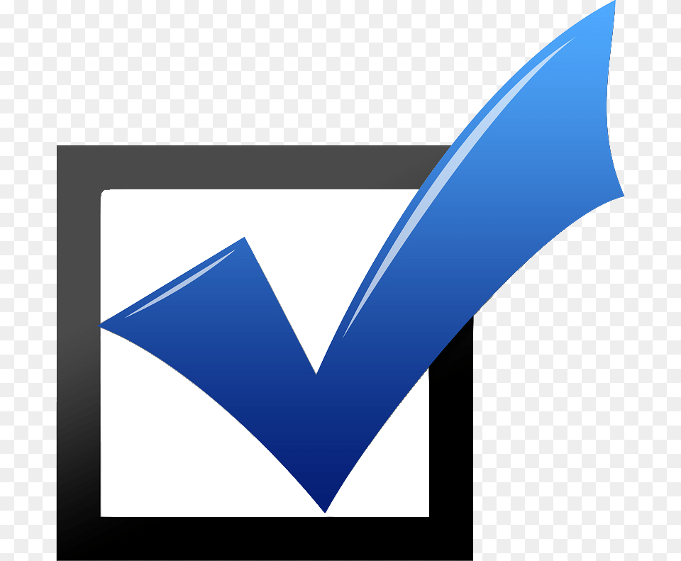 Blue Checkmark Blue Check Mark Background, Logo Free Png Download