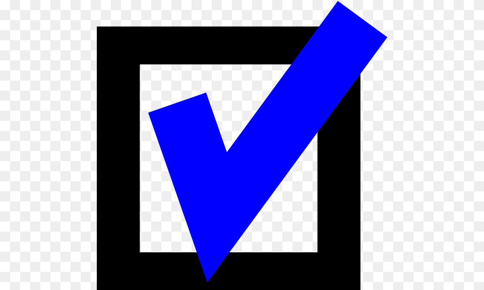 Blue Checkmark With Box Svg Clip Arts Box With A Blue Check Mark, Triangle Free Png Download