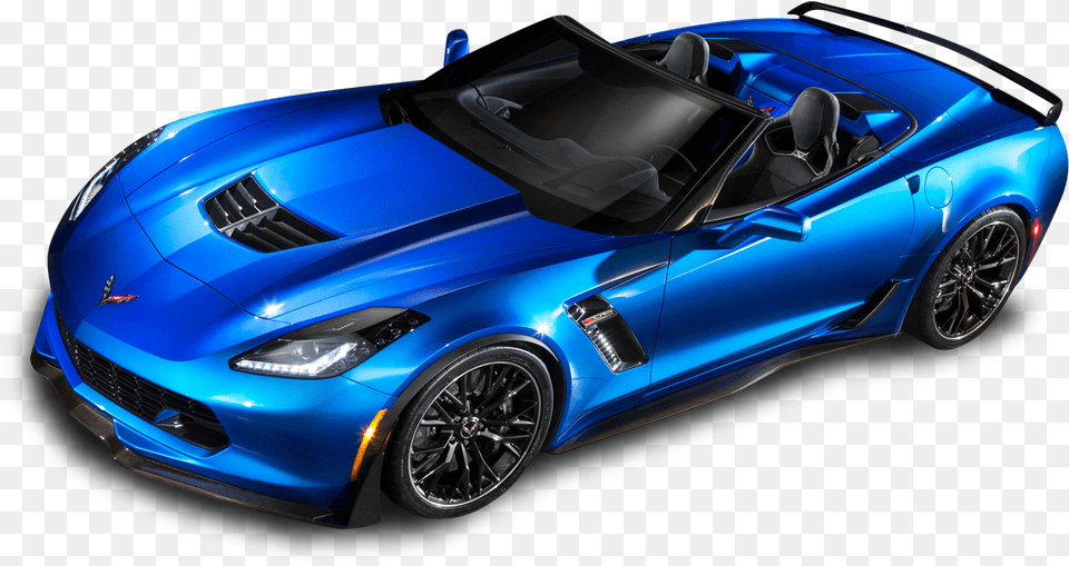 Blue Chevrolet Corvette Z06 Top View 2019 Arctic White Convertible Zo6 Corvette, Wheel, Car, Vehicle, Transportation Free Png