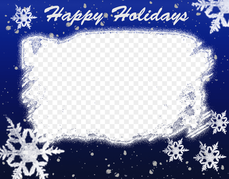 Blue Christmas Frames, Nature, Outdoors, Snow, Snowflake Png Image