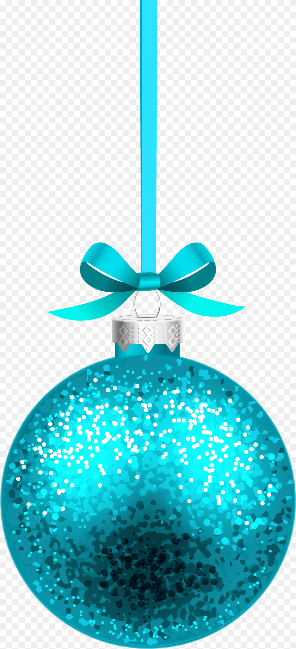 Blue Christmas Hanging Ball Clipart Image Blue Christmas Ball, Turquoise, Accessories, Chandelier, Lamp Free Png
