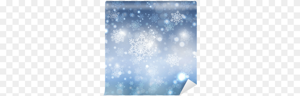 Blue Christmas Snowflake Background Wall Mural U2022 Pixers We Live To Change Greeting Card, Nature, Outdoors, Snow Free Png