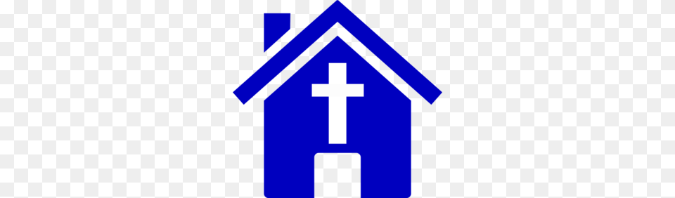 Blue Church House Clip Art, Cross, Symbol, First Aid, Altar Free Transparent Png