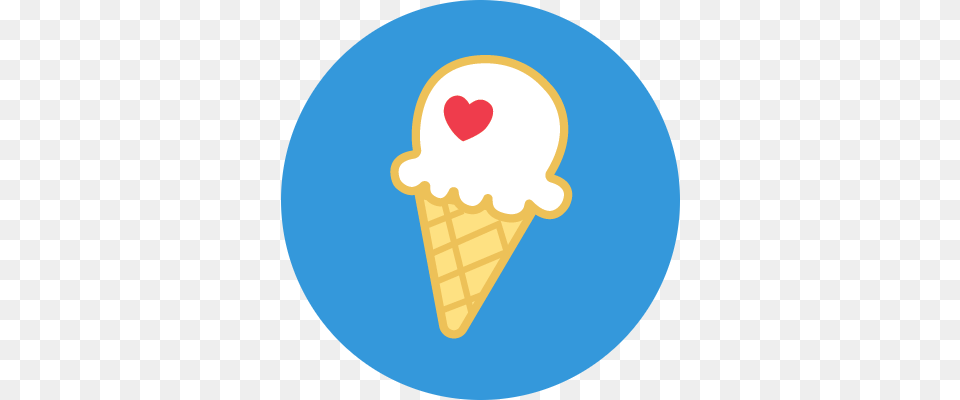 Blue Circle, Cream, Dessert, Food, Ice Cream Png