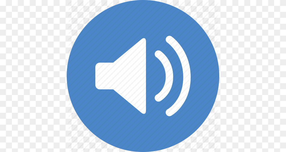 Blue Circle Music Sound Sounds Speaker Volume Icon, Lighting Free Png