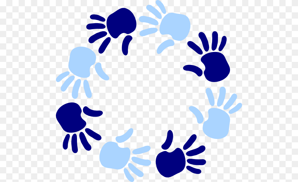 Blue Circle Of Hands Clip Art For Web Free Transparent Png