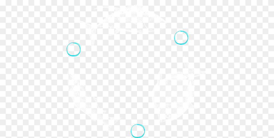 Blue Circle Of Three Illustrated Fish Bony Fish, Animal, Sea Life, Tuna, Shark Free Transparent Png