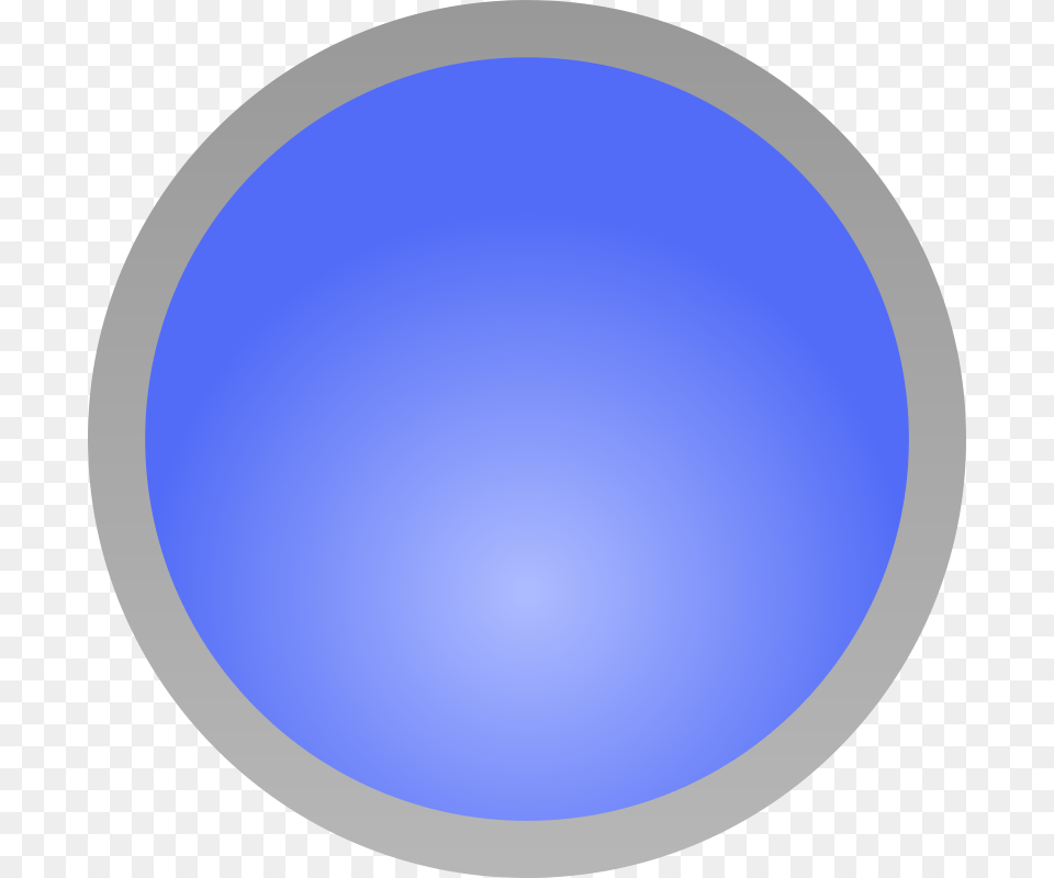 Blue Circle Round Button Gradient Symbol Icon Blue Circle With Border, Sphere, Oval, Astronomy, Moon Free Png Download