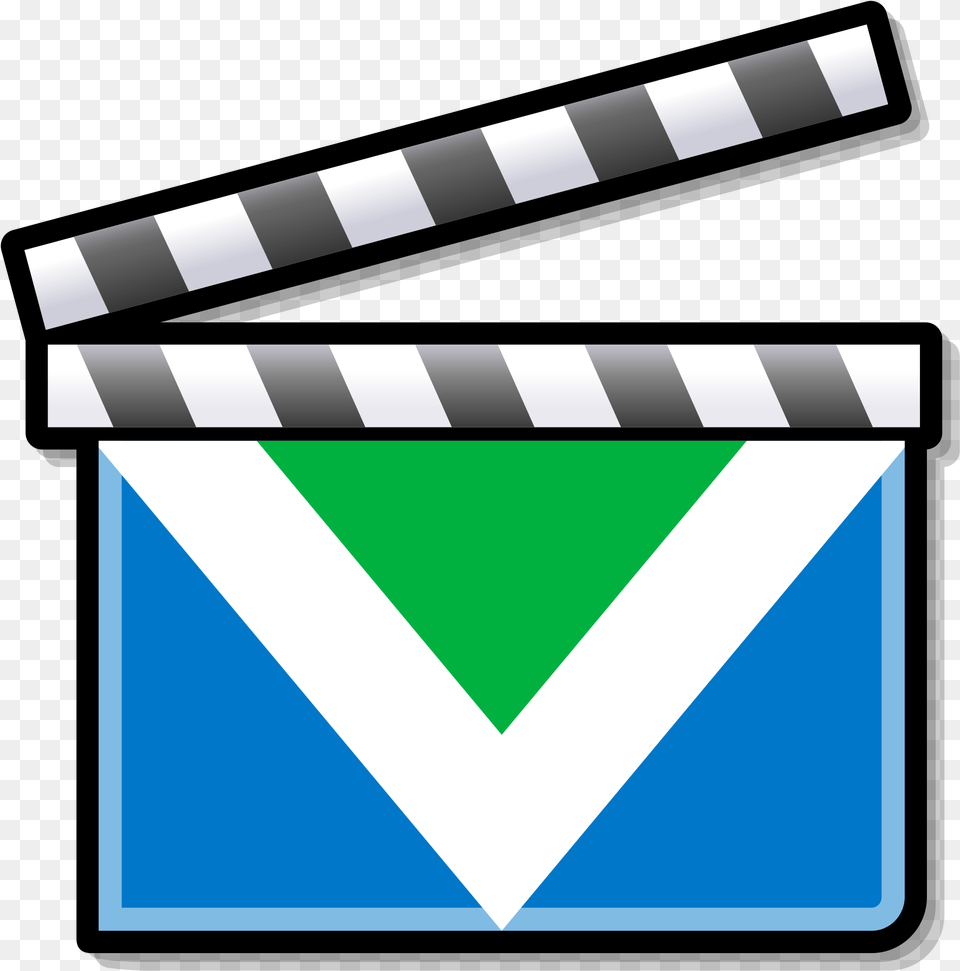 Blue Clapperboard Music Video Icon, Envelope, Mail, Airmail Free Png Download