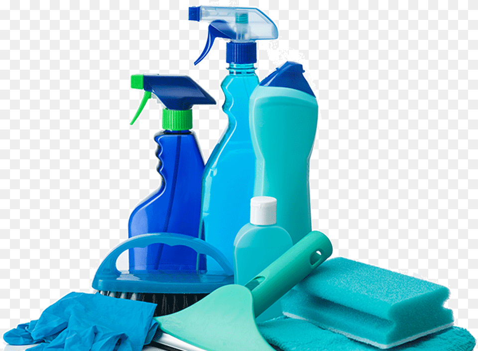 Blue Cleaning Supplies Blue Cleaning Tools, Person Png Image