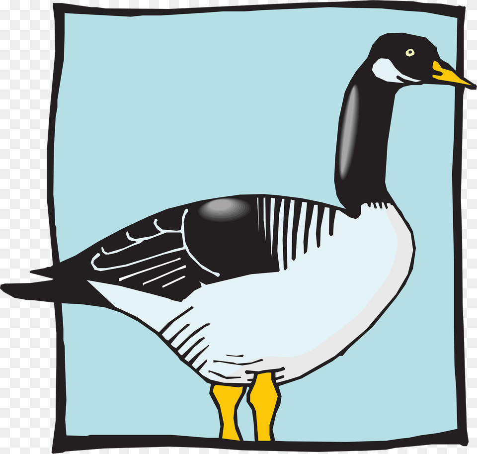 Blue Clipart, Animal, Bird, Goose, Waterfowl Png Image