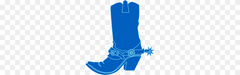 Blue Clipart Cowboy Hat, Boot, Clothing, Footwear, Cowboy Boot Png Image