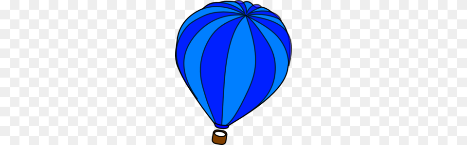 Blue Clipart Hot Air Balloon, Aircraft, Transportation, Vehicle, Hot Air Balloon Free Png