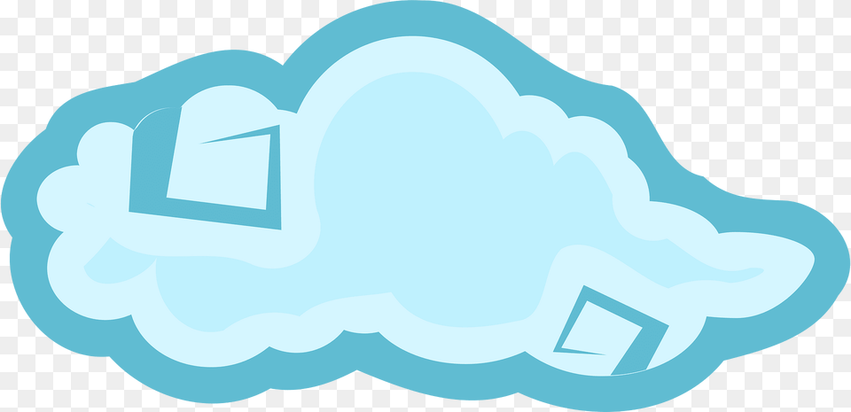 Blue Cloud Clipart, Nature, Outdoors, Ice, Light Free Png
