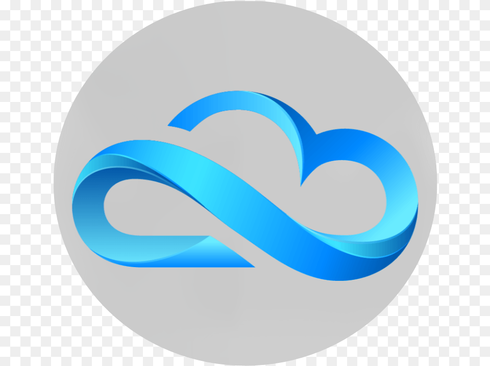 Blue Cloud Graphic Design, Logo, Disk, Symbol Free Transparent Png