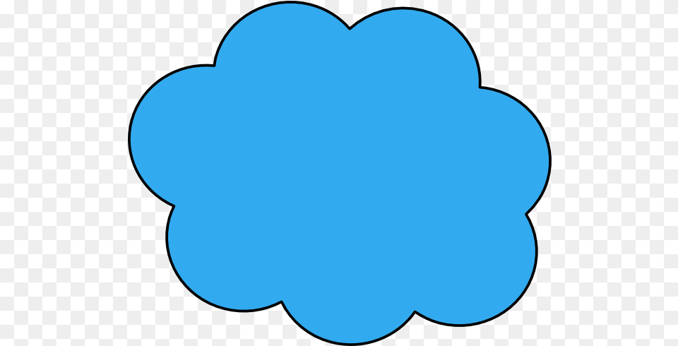 Blue Cloud Svg Clip Art For Web Blue Cloud Outline, Nature, Outdoors, Astronomy, Moon Free Png
