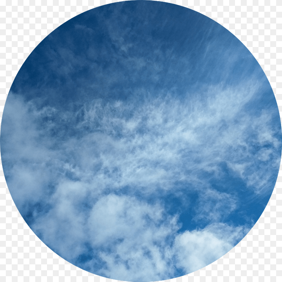 Blue Clouds Circle Sky Background Aesthetic Blue Aesthetic Background Circle, Nature, Outdoors, Window, Astronomy Png