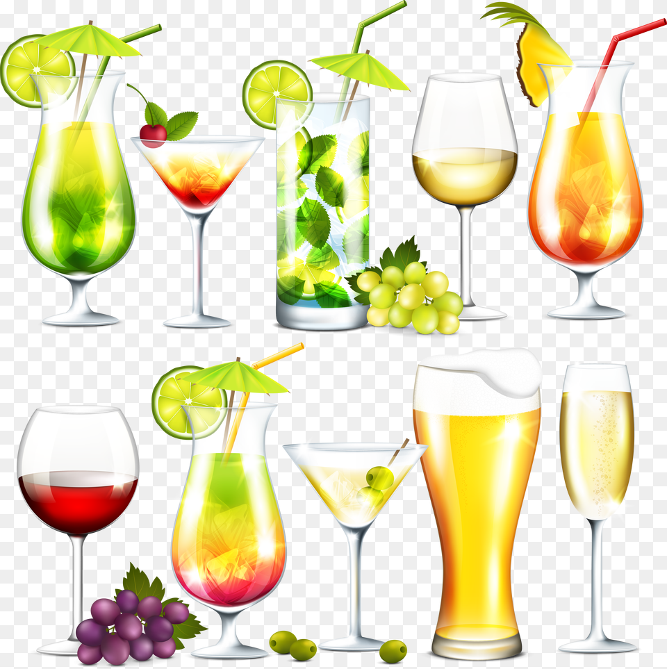 Blue Cocktail Clipart Free Png Download