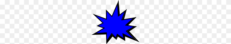Blue Comic Pow Clip Art For Web, Star Symbol, Symbol, Leaf, Nature Free Png Download