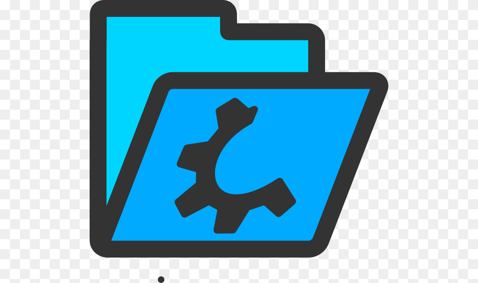 Blue Company Logo Folder Clip Arts Machine, Gear Free Png Download