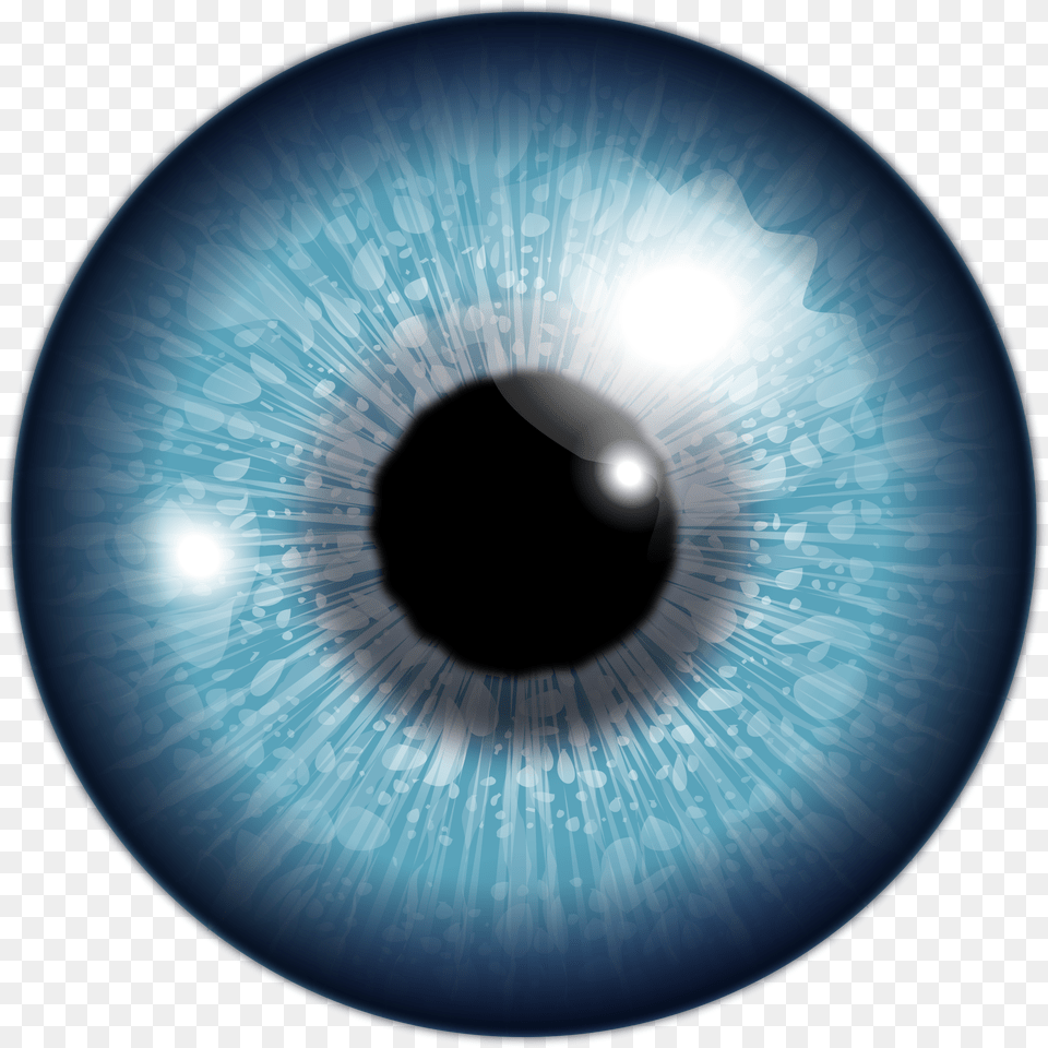 Blue Contact Lens, Sphere, Disk, Lighting, Hole Free Png
