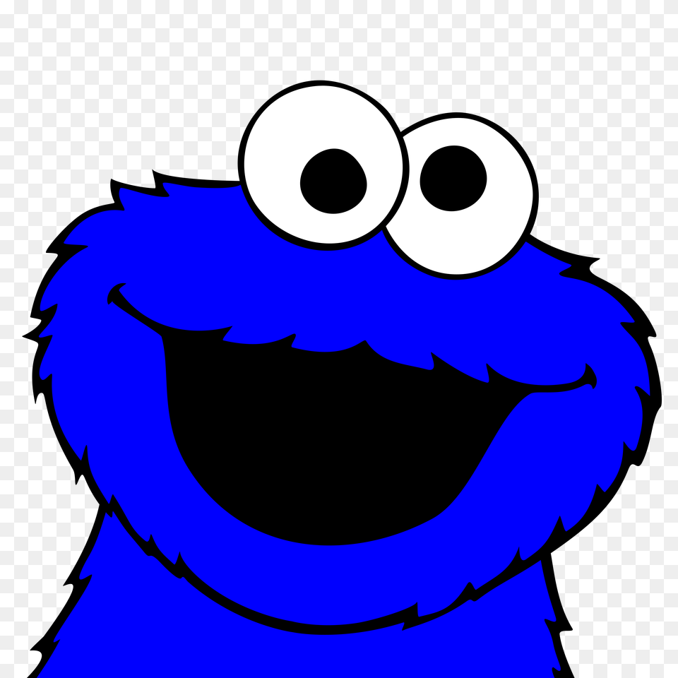 Blue Cookie Monster Cartoon Sesame Street Image, Animal, Sea Life, Shark, Fish Png