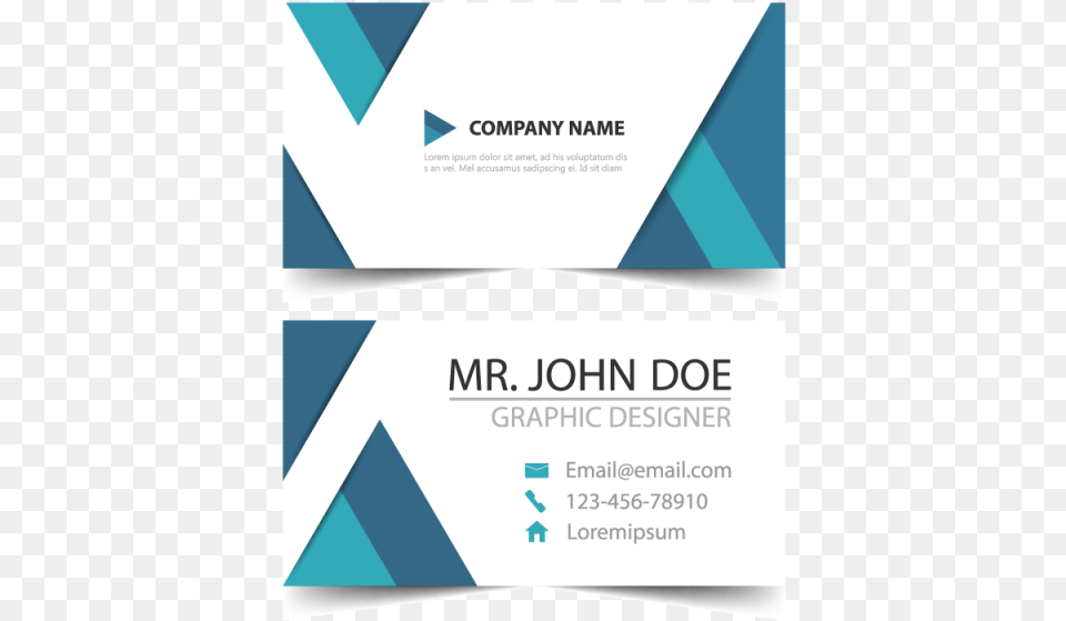 Blue Corporate Business Card Template For Download Graphic Design, Paper, Text, Business Card Free Transparent Png