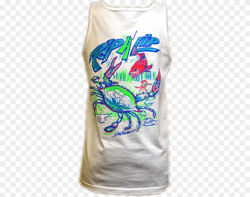 Blue Crab Active Tank, Clothing, T-shirt, Tank Top Free Transparent Png