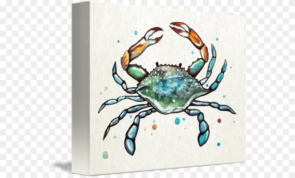 Blue Crab Art, Food, Seafood, Animal, Invertebrate Png Image