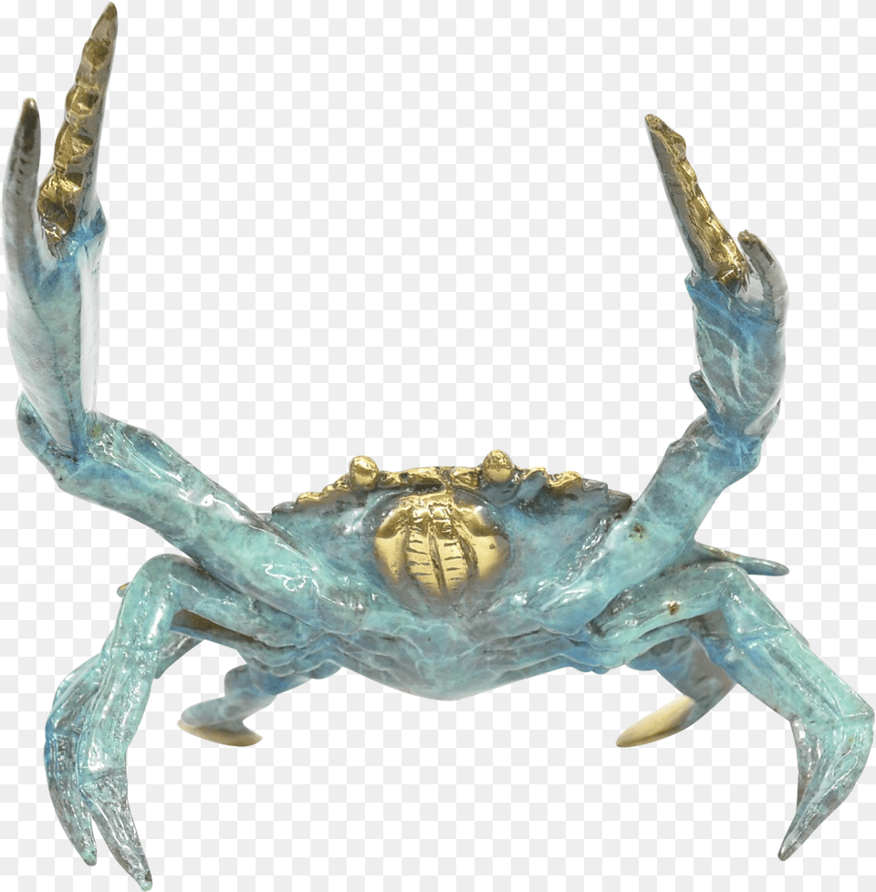 Blue Crab Bronze Sculpture On Chairish Chesapeake Blue Crab, Animal, Seafood, Sea Life, Food Free Png