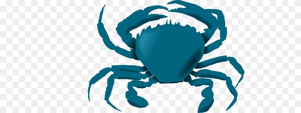 Blue Crab Clipart Black And White, Animal, Food, Invertebrate, Sea Life Png
