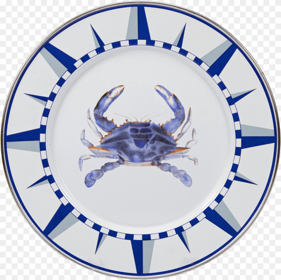 Blue Crab Dinner Plate Plate, Art, Pottery, Food, Porcelain Free Png Download