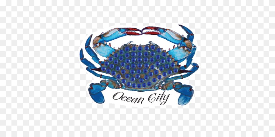 Blue Crab Ocean City Alpen Bling, Food, Seafood, Animal, Invertebrate Png