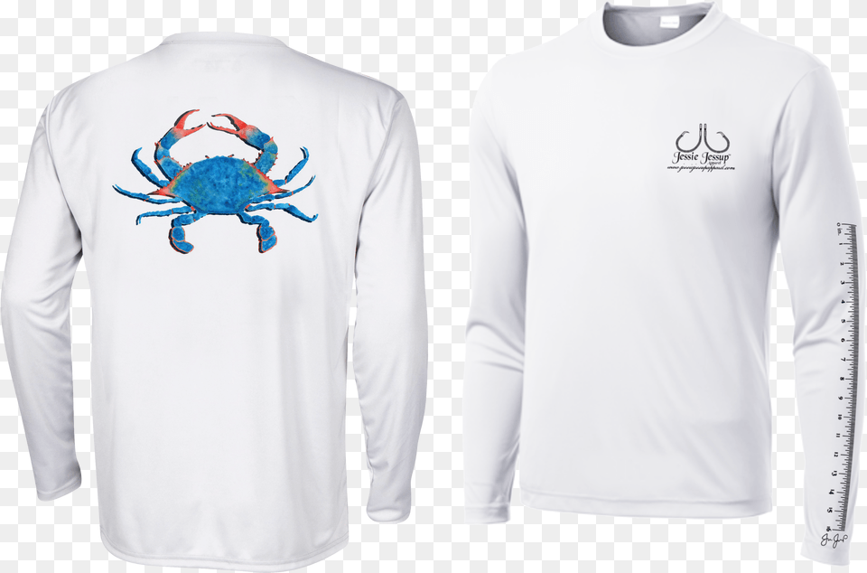 Blue Crab Performance Ls, Clothing, Sleeve, Long Sleeve, T-shirt Free Png Download