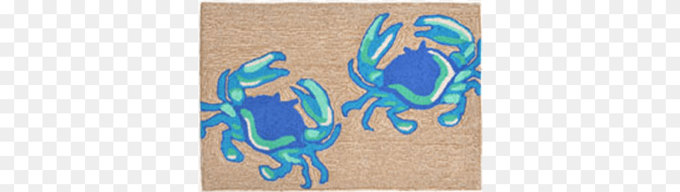 Blue Crab Rug Liora Manne Frontporch Hand Tufted Blue Indooroutdoor, Home Decor Free Png
