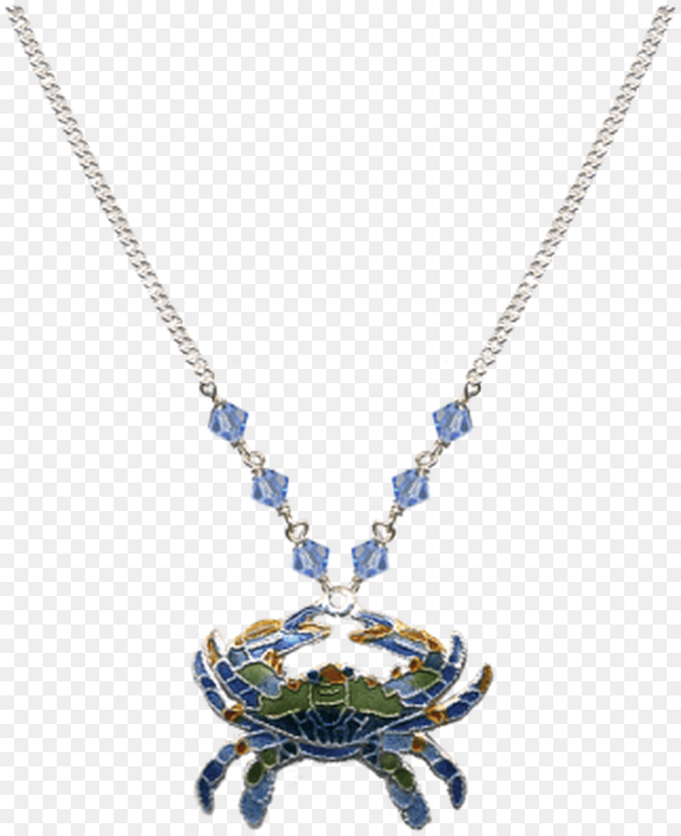 Blue Crab Small Necklace Pendant, Accessories, Jewelry, Diamond, Gemstone Png